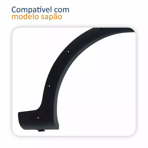 Moldura Para-lama Fiat Strada Sapão 2005 2006 2007 2008 Lado Direito Passageiro
