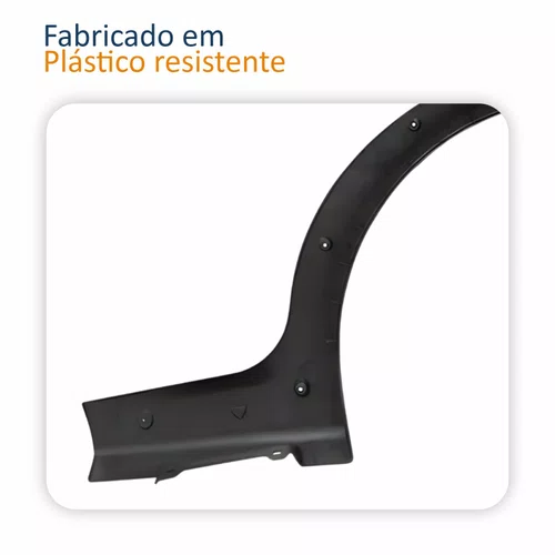 Moldura Para-lama Fiat Strada Sapão 2005 2006 2007 2008 Lado Esquerdo Motorista