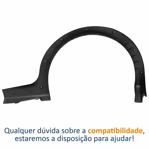 Moldura Para-lama Fiat Strada Sapão 2005 2006 2007 2008 Lado Esquerdo Motorista