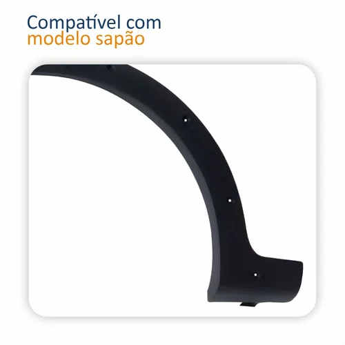 Moldura Para-lama Fiat Strada Sapão 2005 2006 2007 2008 Lado Esquerdo Motorista
