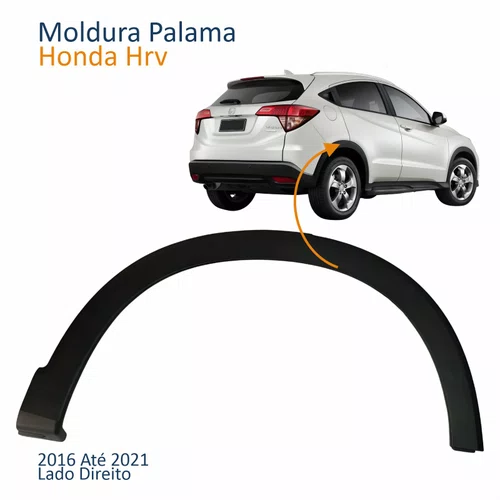 Moldura Paralama Traseiro Honda Hrv 2016 Até 2021 Lado Direito Passageiro