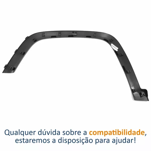 Moldura Paralama Dianteiro Jeep Compass 2017 2018 2019 2020 2021 Lado Direito Passageiro