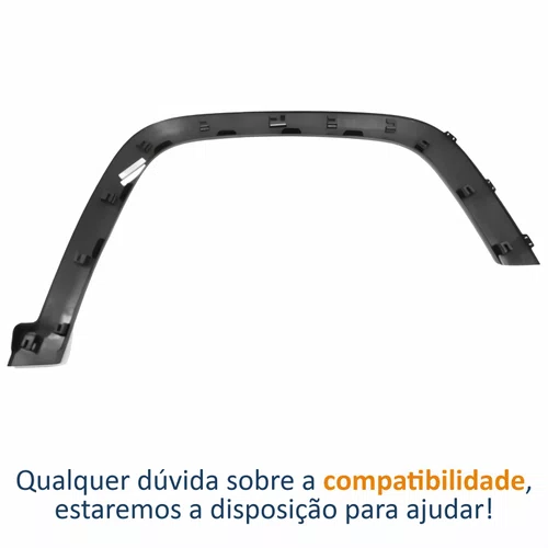 Moldura Paralama Dianteiro Jeep Compass 2017 2018 2019 2020 2021 Lado Esquerdo Motorista