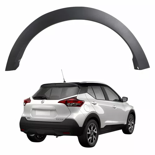 Moldura Paralama Traseira Nissan Kicks 2017 2018 2019 2020 2021 Lado Direito Passageiro