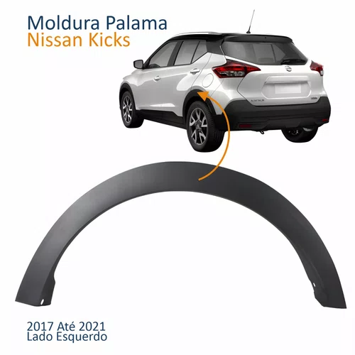 Moldura Paralama Traseira Nissan Kicks 2017 2018 2019 2020 2021 Lado Esquerdo Motorista