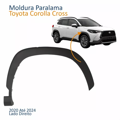 Moldura Paralama Toyota Corolla Cross 2020 2021 2022 2023 2024 Lado Direito Passageiro