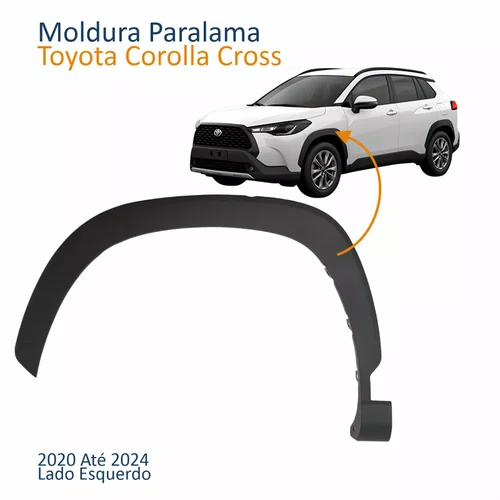 Moldura Paralama Toyota Corolla Cross 2020 2021 2022 2023 2024 Lado Esquerdo Motorista