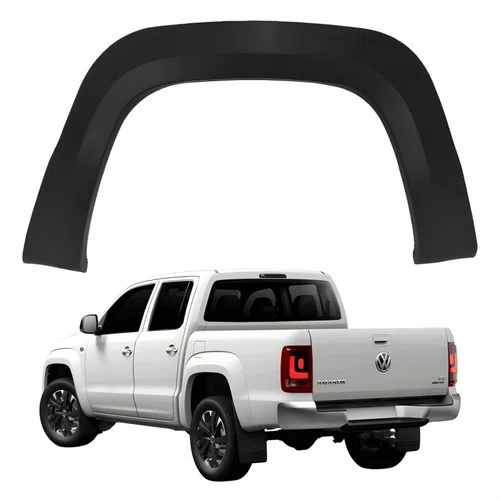 Moldura Paralama Traseira Vw Amarok 2010 Até 2022 Lado Esquerdo Motorista