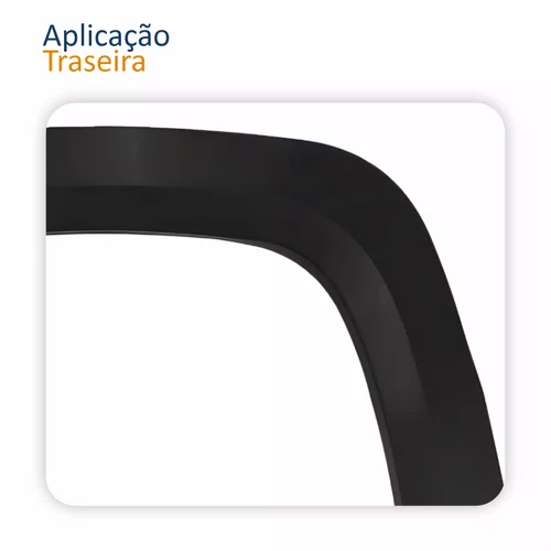Moldura Paralama Traseira Vw Amarok 2010 Até 2022 Lado Esquerdo Motorista