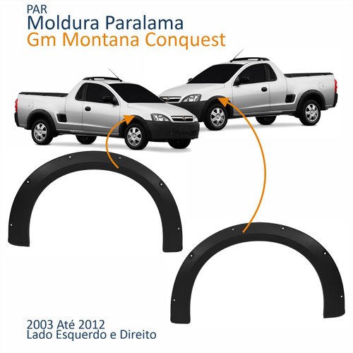 Moldura Para-lama Dianteiro Gm Montana Conquest 2003 Até 2012 Original