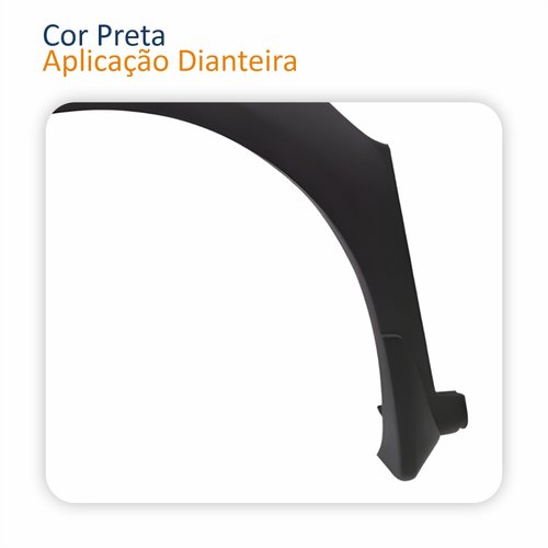 Moldura Para-lama Fiat Idea Adventure 2006 2007 2008 2009 2010 Lado Esquerdo Motorista