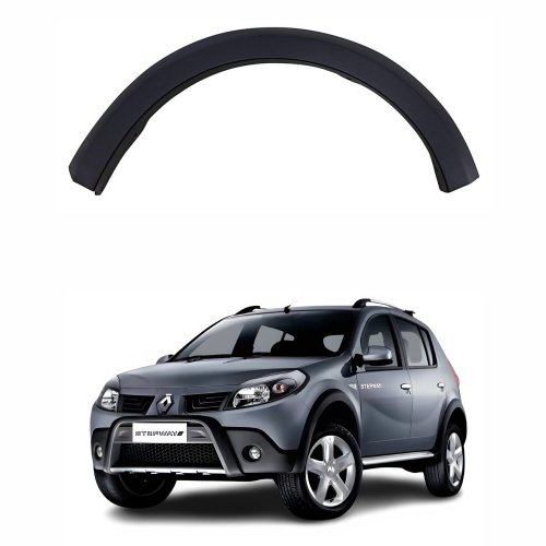 Moldura Paralama Dianteiro Renault Sandero Stepway 2008 Até 2014 Lado Esquerdo Motorista