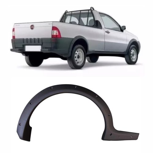 Moldura Paralama Traseira Fiat Strada 2005 2006 2007 2008 Lado Direito Passageiro