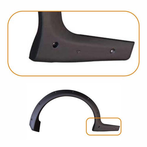 Moldura Paralama Traseira Fiat Strada 2005 2006 2007 2008 Lado Direito Passageiro