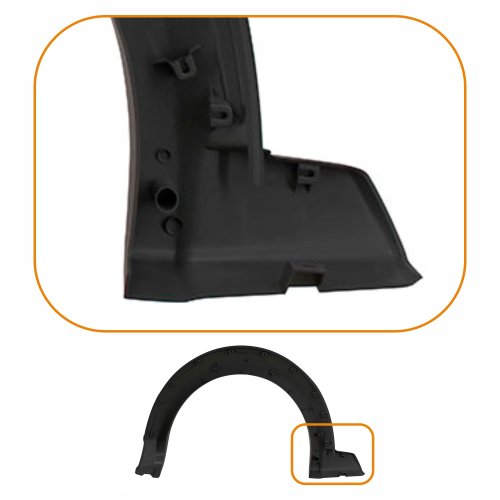 Moldura Para-Lama Fiat Strada Trekking Working 2014 2015 2016 2017 2018 2019 Dianteiro Lado Direito Passageiro