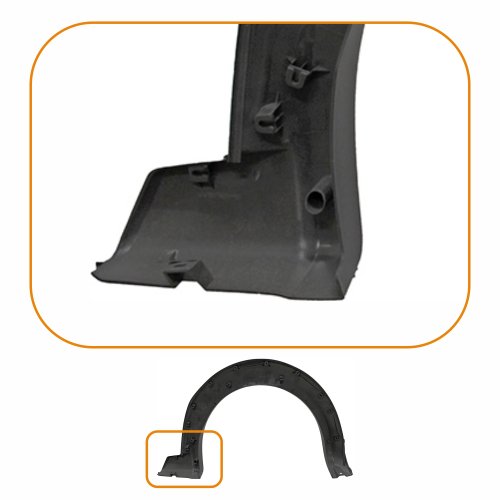 Moldura Paralama Fiat Strada Trekking Working 2014 Até 2019 Traseiro Lado Direito Passageiro