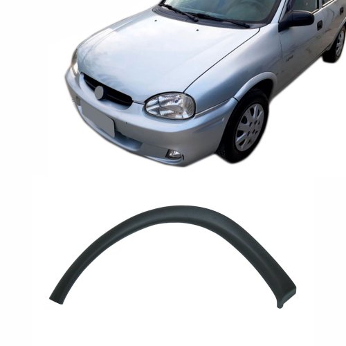 Moldura Paralama Gm Corsa 1996 Até 2010 Dianteiro Texturizado Lado Esquerdo Motorista