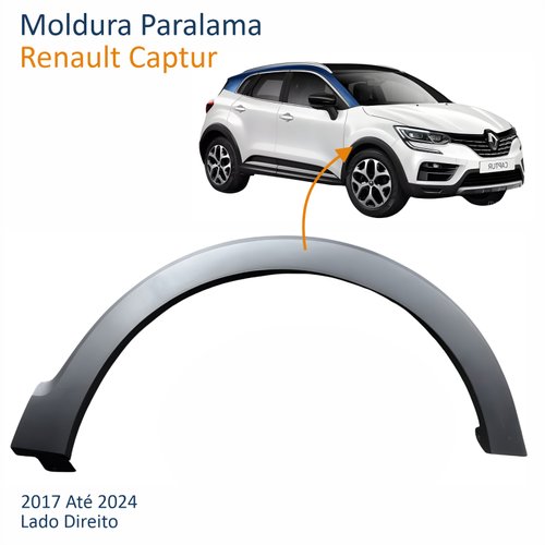 Moldura Paralama Renault Captur 2017 Até 2024 Lado Direito Passageiro