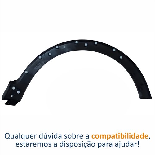 Moldura Paralama Renault Captur 2017 Até 2024 Lado Esquerdo Motorista