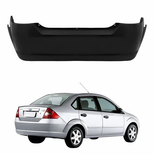 Para-choque Traseiro Ford Fiesta Sedan 2003 Até 2010