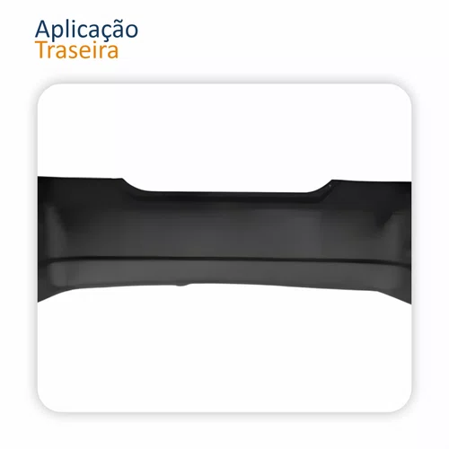 Para-choque Traseiro Ford Fiesta Sedan 2003 Até 2010