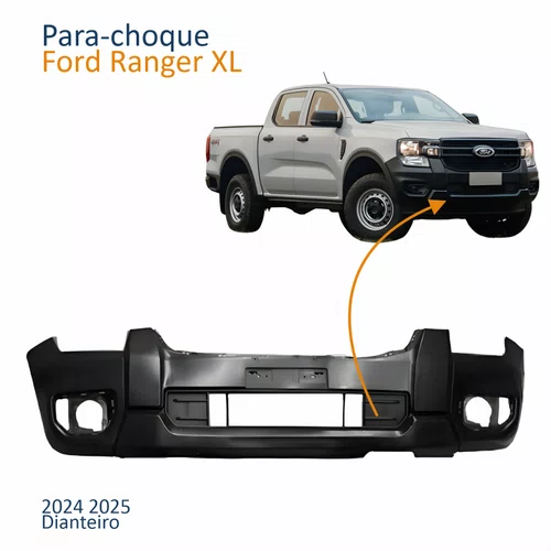 Para-choque Dianteiro Ford Ranger Xl 2024 2025 Com Furo