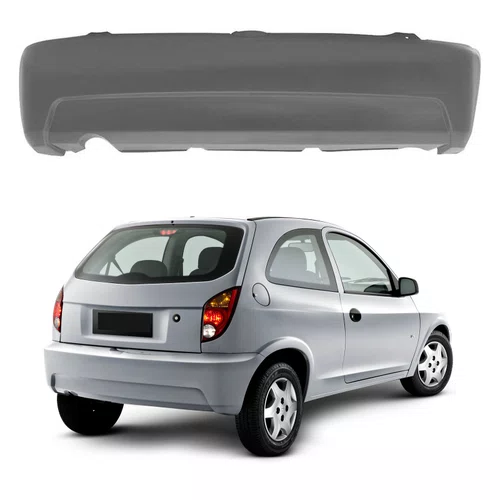 PARACHOQUE TRASEIRO CHEVROLET CELTA 2007 2008 2009 2010 2011 2012 2013 2014 2015 CINZA