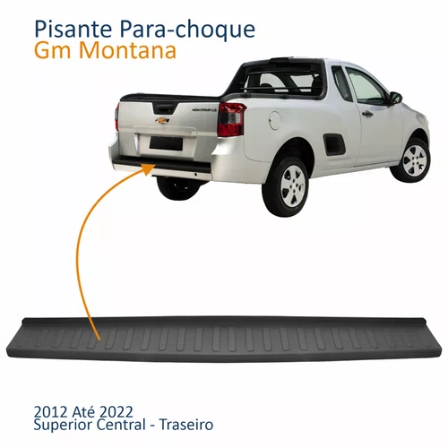 Pisante Para-choque Traseiro Gm Montana 2012 Até 2022 Central Superior