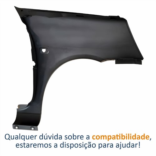 Para-lama Dianteiro Renault Clio 2003 Até 2011 Com Furo Lado Esquerdo Motorista