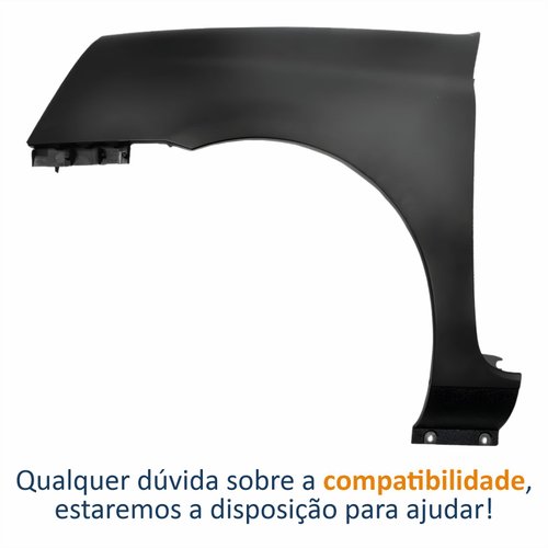Para-lama Dianteiro Renault Clio 2012 2013 2014 2015 2016 Lado Esquerdo Motorista