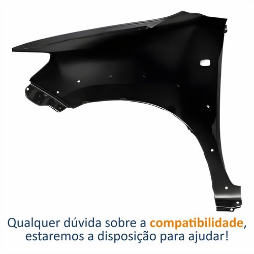 Para-lama Dianteiro Hilux Srv Sw4 2012 2013 2014 2015 Com Furo Pisca Moldura Lado Direito Passageiro