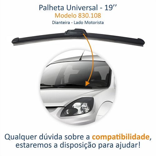 Palheta Dianteira Universal 19”
