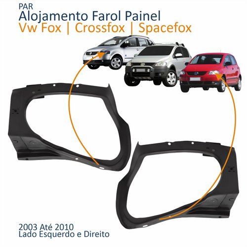 Par Alojamento Farol Vw Fox Crossfox Spacefox 2003 Até 2010