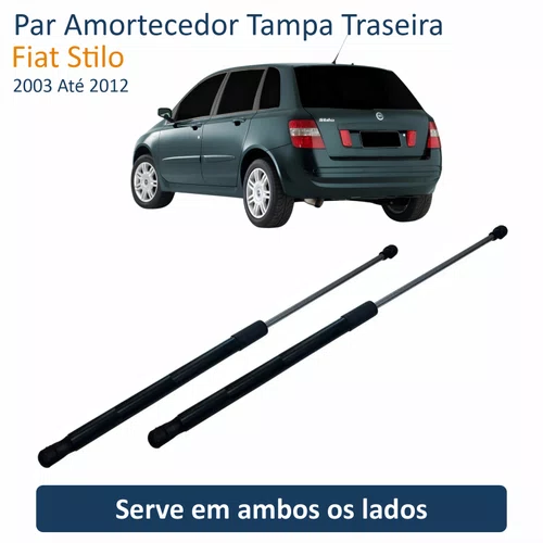 Par Amortecedor Tampa Traseira Fiat Stilo 2003 Até 2012