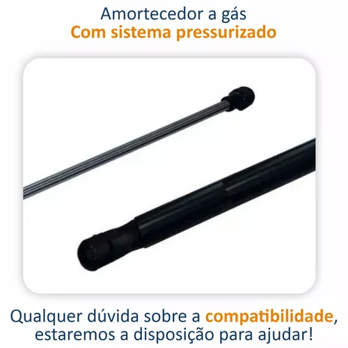 Par Amortecedor Tampa Traseira Fiat Stilo 2003 Até 2012