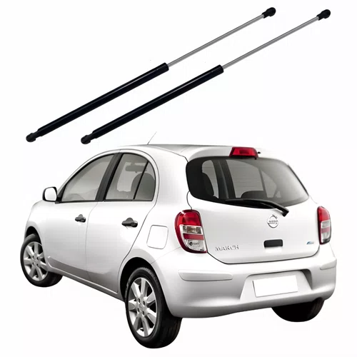 Par Amortecedor Tampa Traseira Nissan March 2011 Até 2020