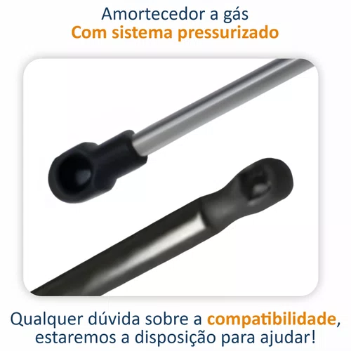 Par Amortecedor Tampa Traseira Renault Duster 2012 Até 2024