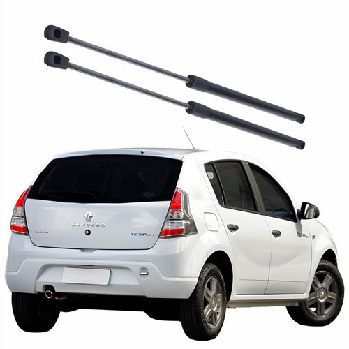 Par Amortecedor Tampa Traseira Renault Sandero 2008 Até 2014