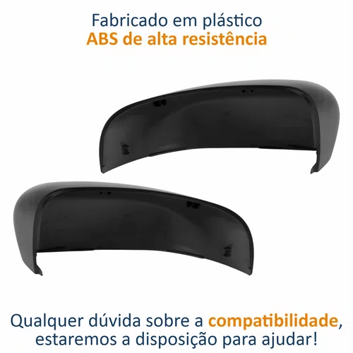 Par Capa Retrovisor Fiat Toro Jeep Compass 2017 Até 2024 ORIGINAL