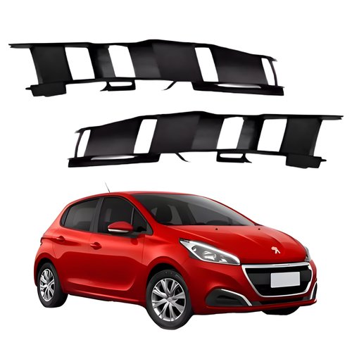 Par de Absorvedor Impacto Peugeot 208 2017 Até 2020 Superior Dianteiro