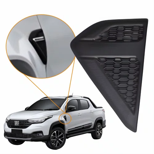 Par Acabamento Paralama Fiat Strada 2020 2021 2022 2023 2024