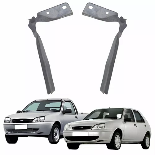 Par de Dobradiça Capô Ford Fiesta 2000 até 2005 Ford Courier 2000 até 2013