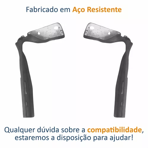 Par de Dobradiça Capô Ford Fiesta 2000 até 2005 Ford Courier 2000 até 2013