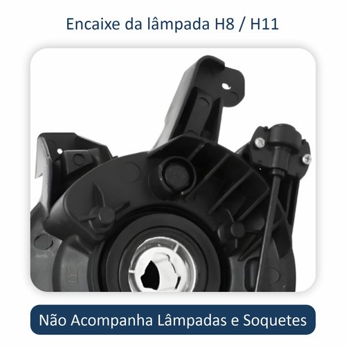 Par de Farol Auxiliar De Milha Hyundai Hb20 2012 Até 2015