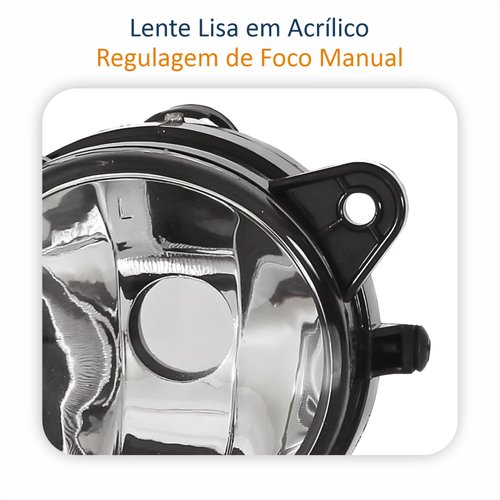 Par de Farol Auxiliar De Milha Vw Gol G5 2009 Até 2012 Original Arteb