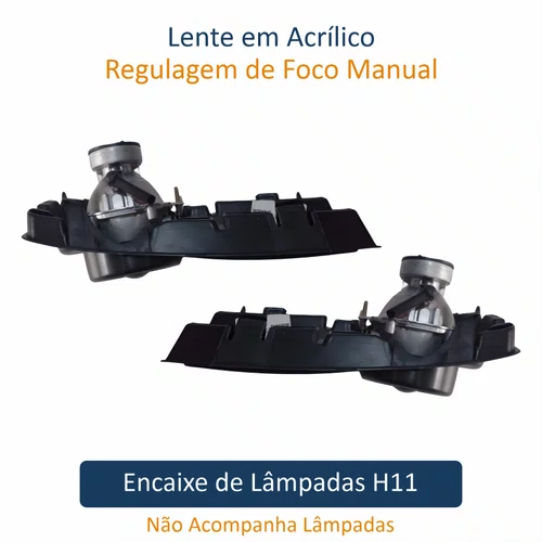 Par de Farol Auxiliar De Milha Vw Golf 1999 Até 2006
