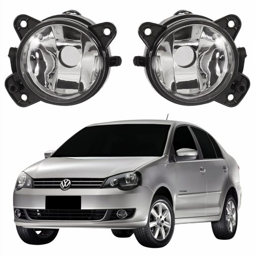 Par de Farol Auxiliar De Milha Vw Polo 2007 Até 2012 Original Arteb