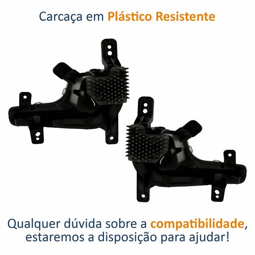 Par de Farol Auxiliar Gm Onix 2020 Até 2025 Led Drl 2 Fios