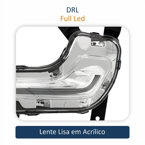 Par de Farol Auxiliar Gm Onix 2020 Até 2025 Led Drl 2 Fios