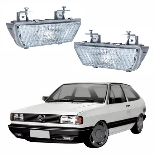 Par de Farol Auxiliar Vw Gol 1987 Até 1996 Original Arteb